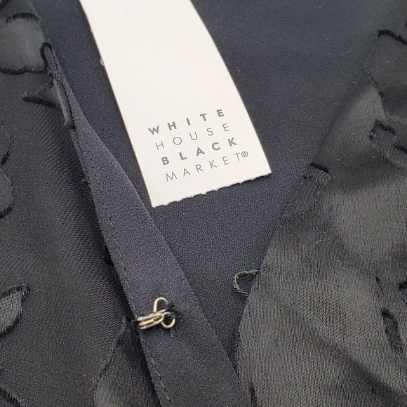 WHBM Silk Blend Floral Burnout Blouse - NWT - Picture 9 of 15